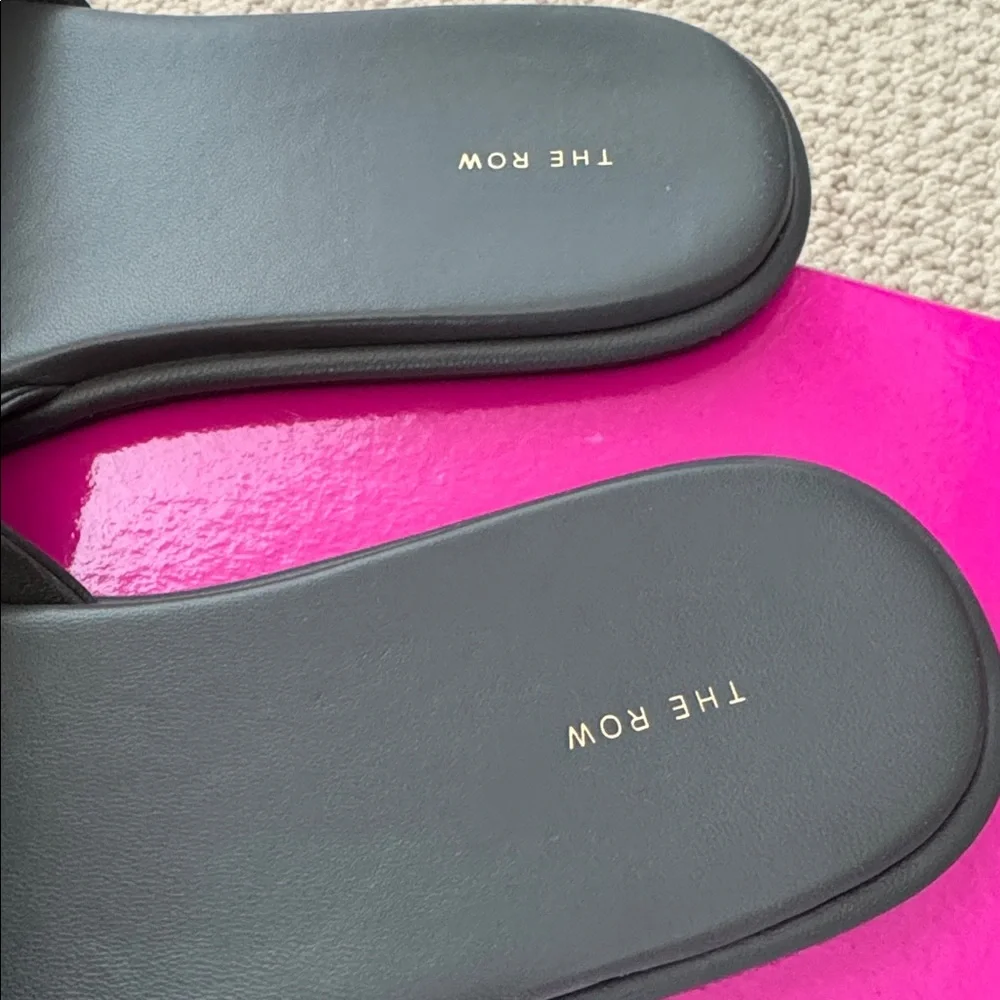 Gently worn-The Row Canal Slide Sandals. No box - Picture 2 of 5